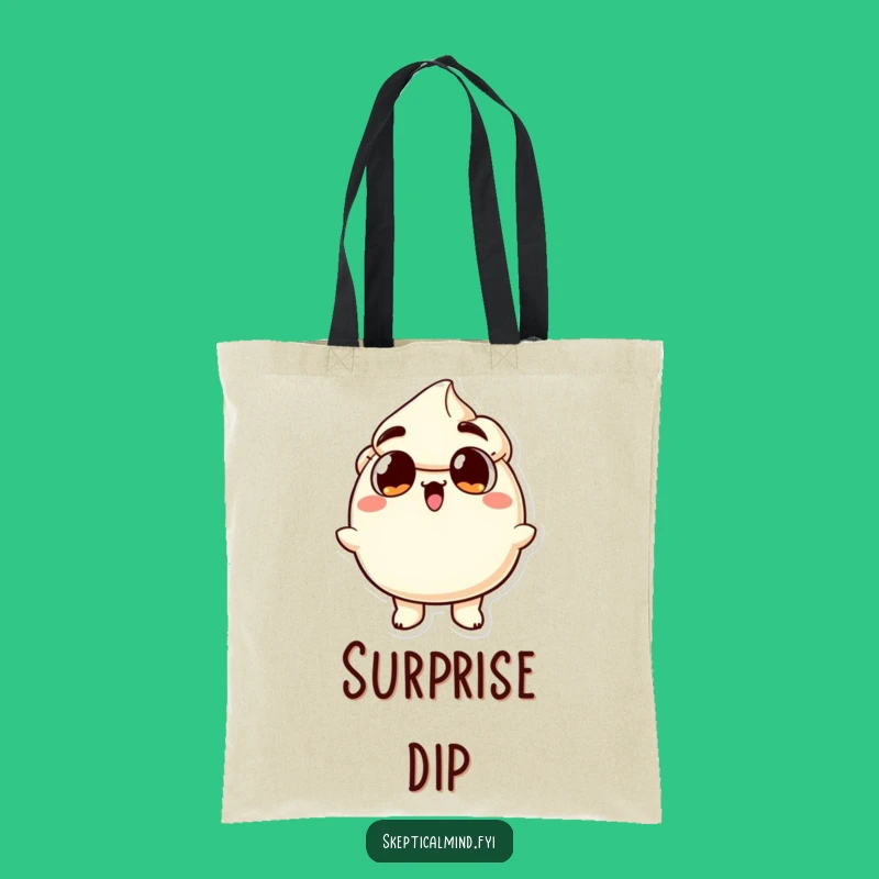 Funny Surprised Sour Cream Tote Bag: Hilarious & Practical Carry-All